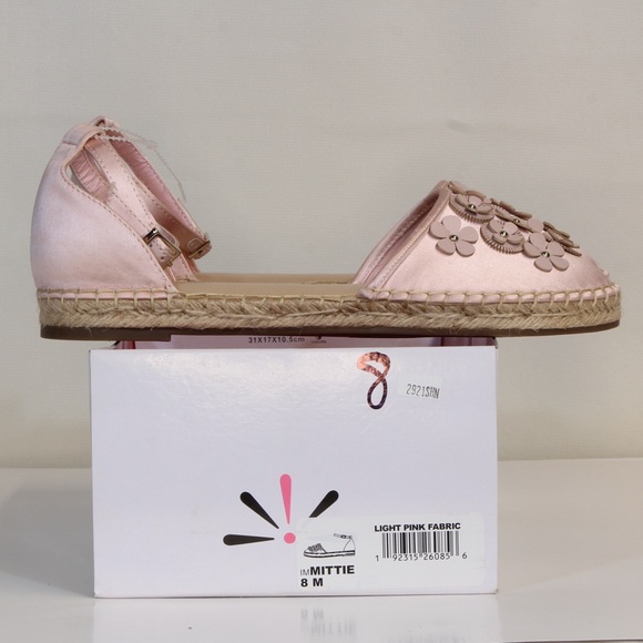 Isaac Mizrahi Live Women's Light Pink Mittie Fabric Satin Espadrilles - Picture 2 of 10
